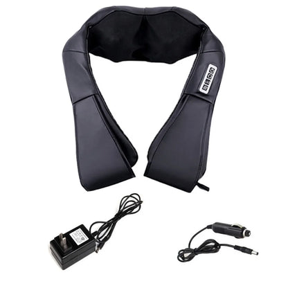 Zalloro - Heated PU Leather Kneading Massager – Infrared U-Shaped Shoulder & Neck Massage Shawl